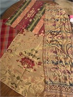 Tapestry fabric plaid runner and more