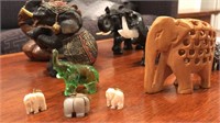 LOT OF ASST. DECORATIVE ELEPHANTS