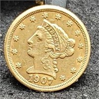 1907 Two and a Half Dollar Gold Liberty