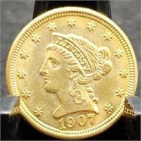 1907 Two and a Half Gold Liberty Quarter Eagle