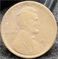 1911-D Lincoln Cent, Fine