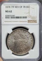 1878 7TF Reverse of 78-S Dollar Morgan Silver
