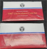 (2) 1987 Double Mint Sets