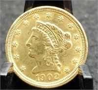 1902 Two and a Half Dollar Gold Liberty