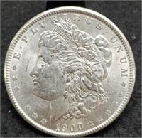 1900 Morgan Silver Dollar, Choice BU