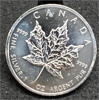2010 Canada Five Dollar 1 oz. Silver Maple Leaf
