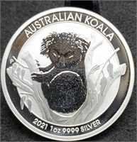 2021 Australian Koala One oz. .9999 Silver