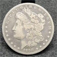 1890-CC Morgan Silver Dollar