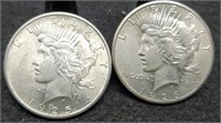 1925 & 1926 Peace Silver Dollar, BU