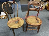 (2) Wooden single chairs seeking new home
