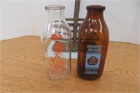 Metal Milk carrier, Hoeflers Bottle& Adohr Bottle