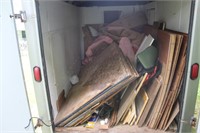 CONTENTS OF ENCLOSED TRAILER