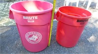 (2) Pink Trash Cans *No Lids, Apple Blossom
