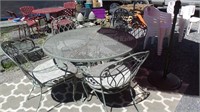 Metal Patio Table & 4 Chairs