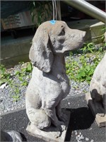 28" Dog Statue, Resin Type Material