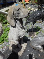 28" Dog Statue, Resin Type Material