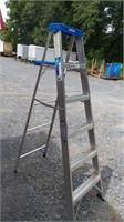 Werner 6' Step Ladder Aluminum 250lb Max