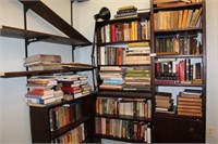 3 BOOK SHELVES WITH CONTENTS