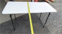 Lifetime White Folding Plastic Table, 4' x 2'