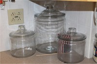 GLASS CANISTERS