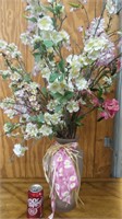 Flower Vase w/Decorative Flowers