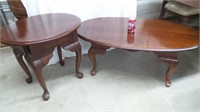 Oval Coffee Table & End Table