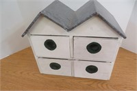 Bird House cabinet, galvanized top 14"x12.5H