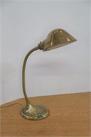 Vintage Brass Adjustable desk lamp 20"H