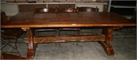 WESTERN STYLE RANCH/HARVEST TABLE AND CHAIRS