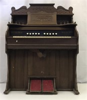 Walnut Wood Pump Organ-great For Woodworker
