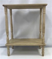 Wooden Side Table Tan