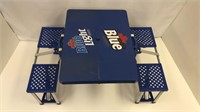 Folding Portable Picnic Table Plastic Blue
