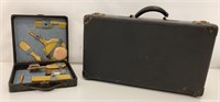 Vintage Suitcase And Grooming Tools
