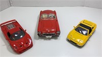 3 Toy Cars Metal