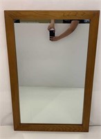 Large Mirror In Wooden Frame