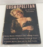 Vintage Cosmopolitan Magazine Marilyn Monroe