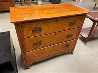 ANTIQUE 3 DRAWER DRESSER