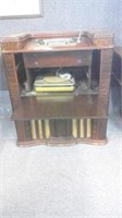 OLD STEREO RECORD PLAYER CABINET