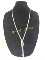 Sterling Long Knot Necklace