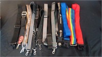 Large lot of 13 Carrying bag straps. Pre-owned.