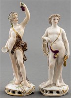 Continental Porcelain Classical Greek Figurines, 2