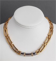 Nina Ricci Two-Tone Link Necklace