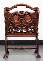 Karpen Style Victorian Carved Canterbury / Rack