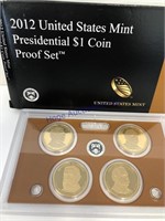 2012 US MINT PRESIDENTIAL $1 COIN PROOF SET