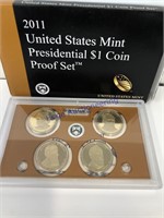 2011 US MINT PRESIDENTIAL $1 COIN PROOF SET