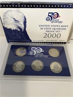 2000 US MINT 50 STATE QUARTERS PROOF SET