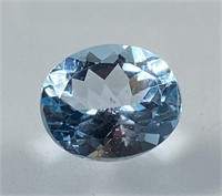 Certified 5.35 Cts Natural  Blue Topaz