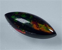 Certified 3.70 Cts Natural Black Opal