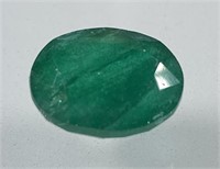 Certified 6.15 Cts. Natural Oval Emerald