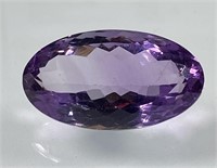 Certified 15.00 Cts Natural Amethyst